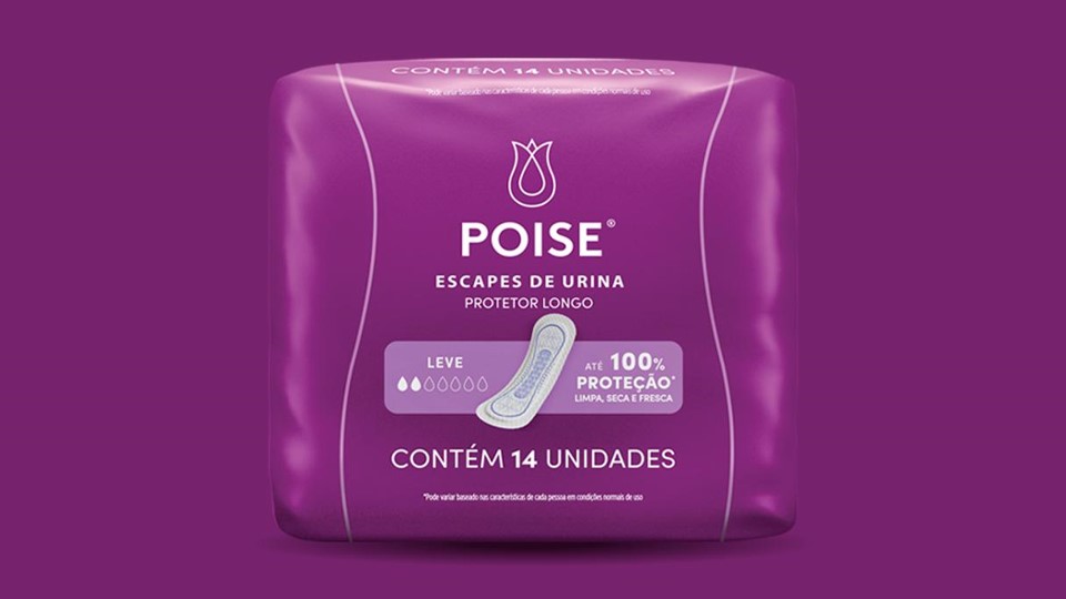Ajudamos a confiança e a liberdade feminina Poise® BR